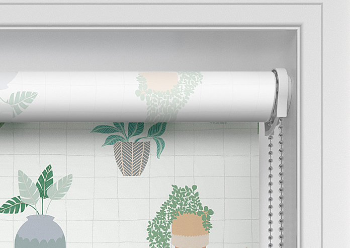 Succulent Plant Pots, Lush Green - Twist&Fit Roller Blind - Image 11
